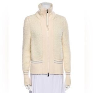 SOLD Moncler Ivory Maglione Tricot Cardigan
